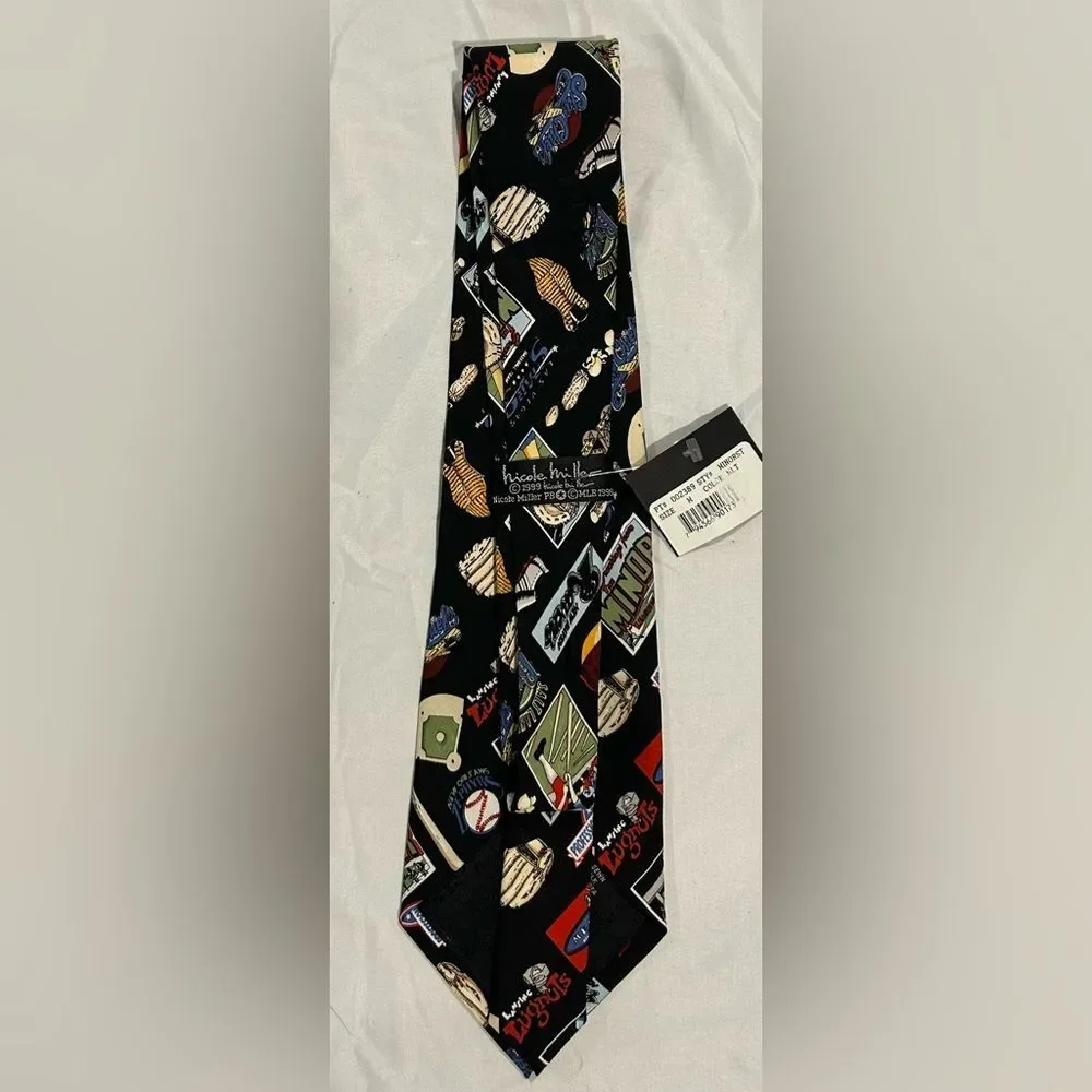 Nicole Miller vintage minor-league baseball tie